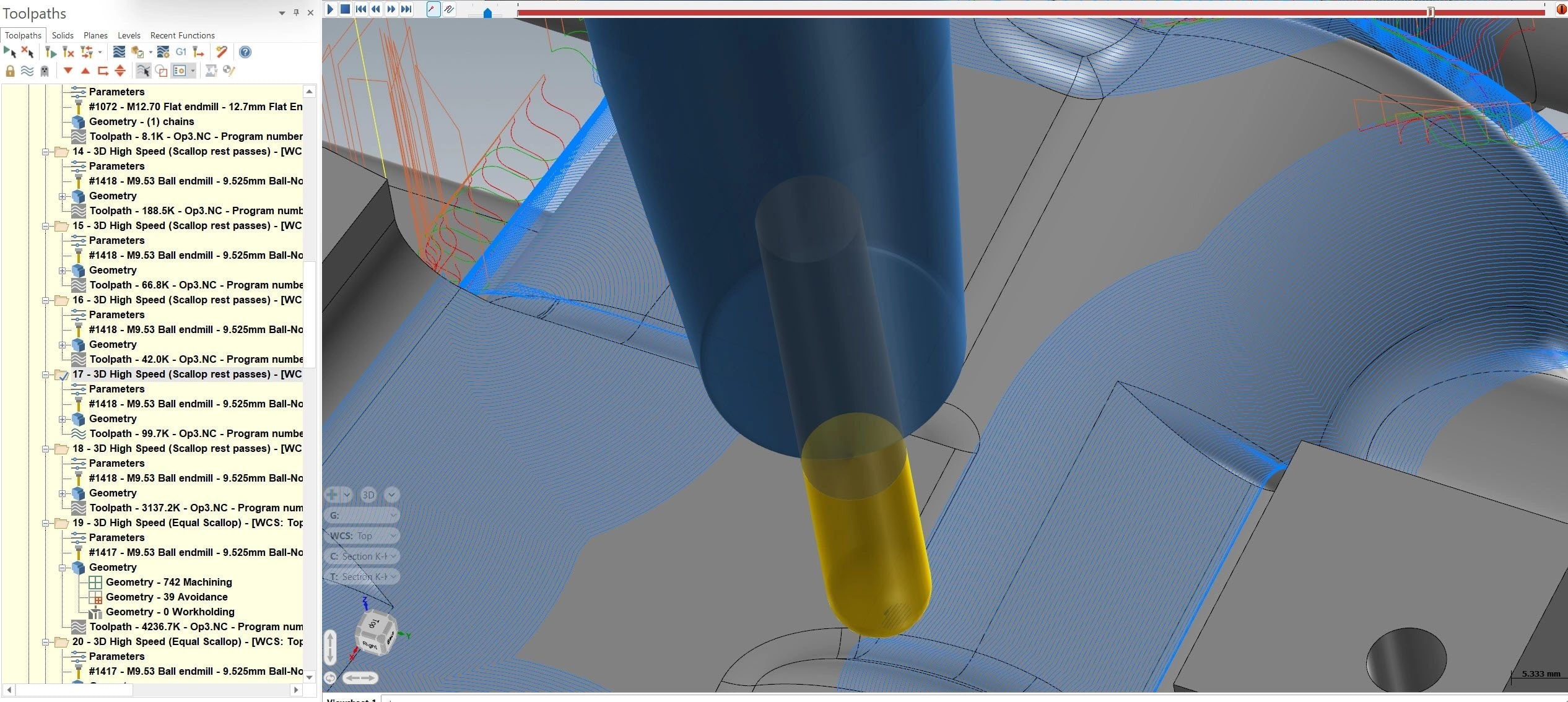 Complex 3-Axis Surface Machining